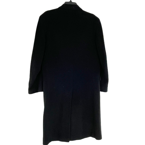 VTG Guy Laroche Womens Wool & Cashmere Trench Size L Black - Picture 4 of 11